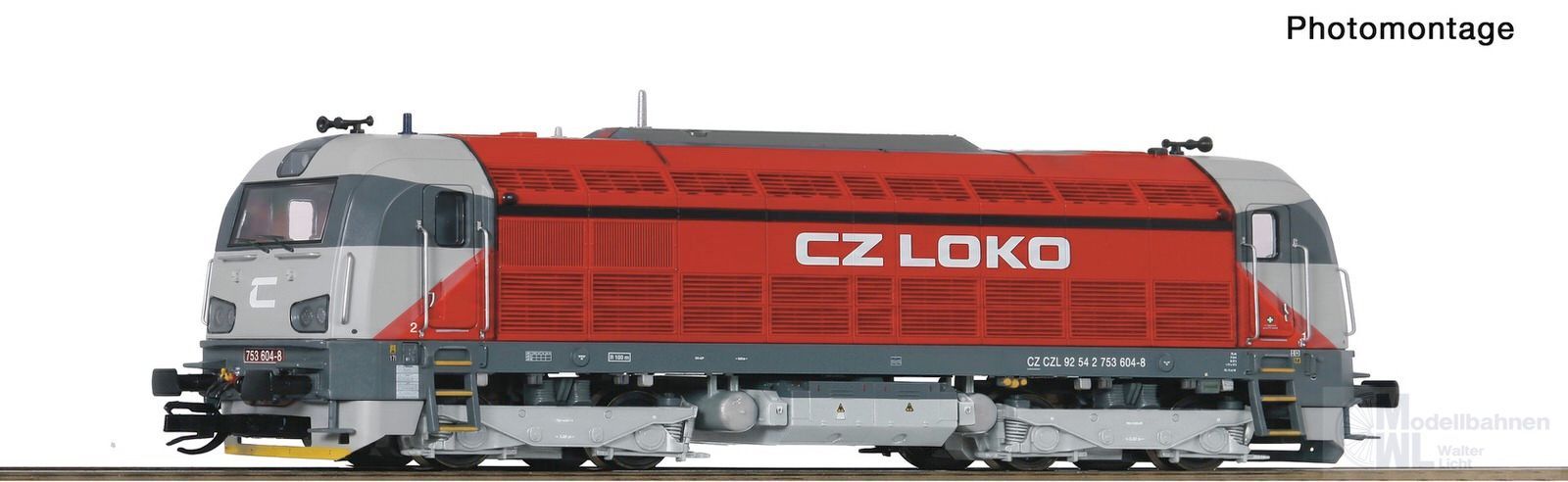 Roco 7390038 - Diesellok Rh 753.604-8 CZ Loko Ep.VI TT 1:120 Sound