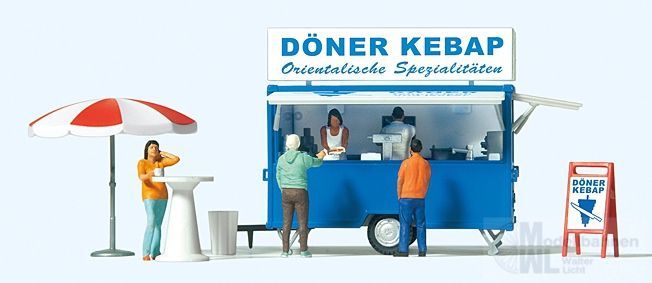 Preiser 10747 - Verkaufswagen Döner Kebap H0 1:87
