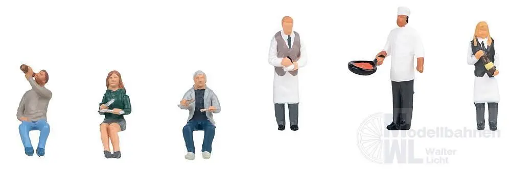 Faller 151704 - Kellner und Restaurantbesucher H0 1:87