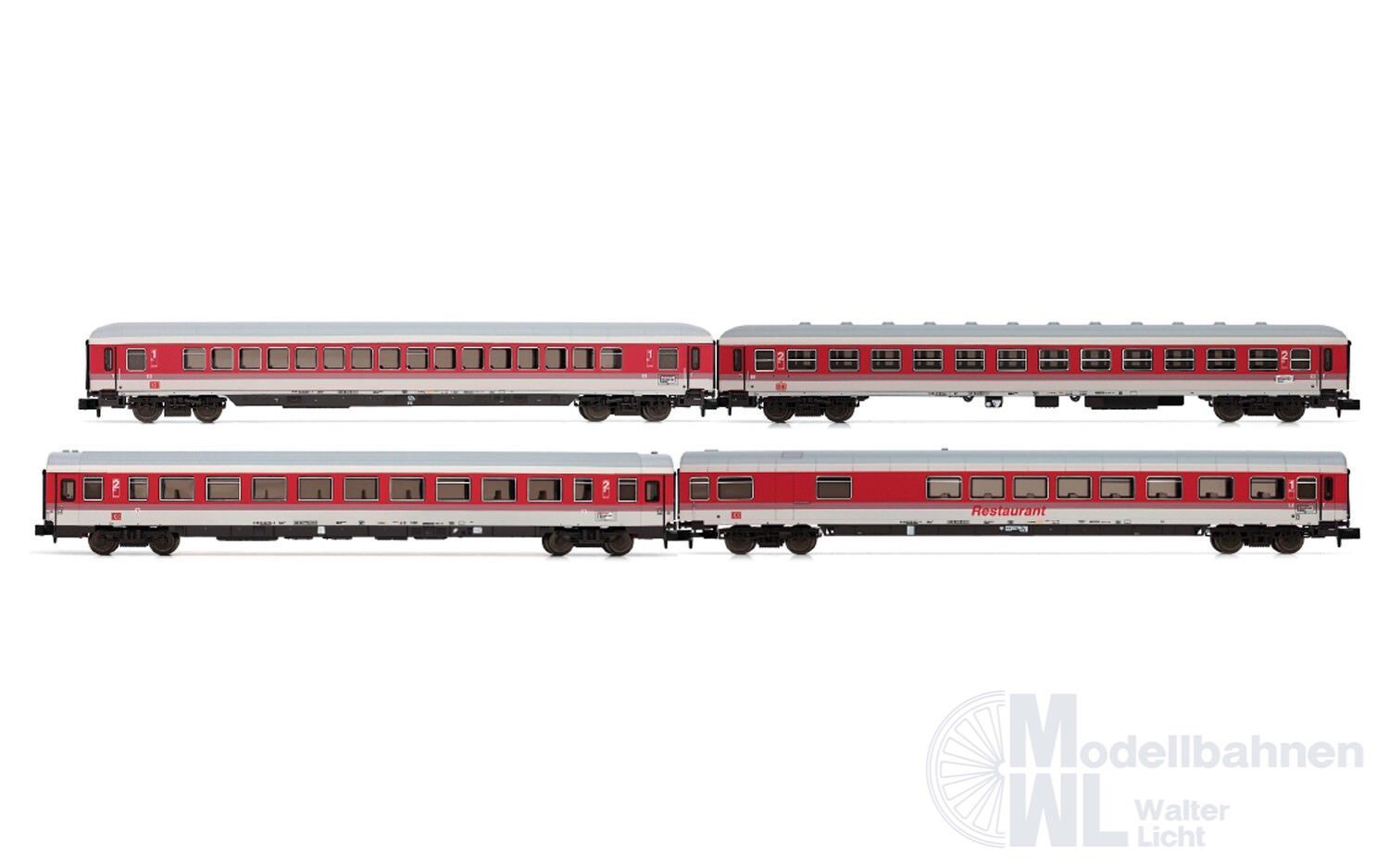 Arnold 4360 - Personenwagen Set DB Ep.V Inter City 4.tlg. N 1:160