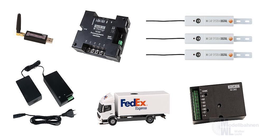 Faller 161340 - Car System Digital, Start-Set LKW MB Atego FedEx (HERPA) H0 1:87