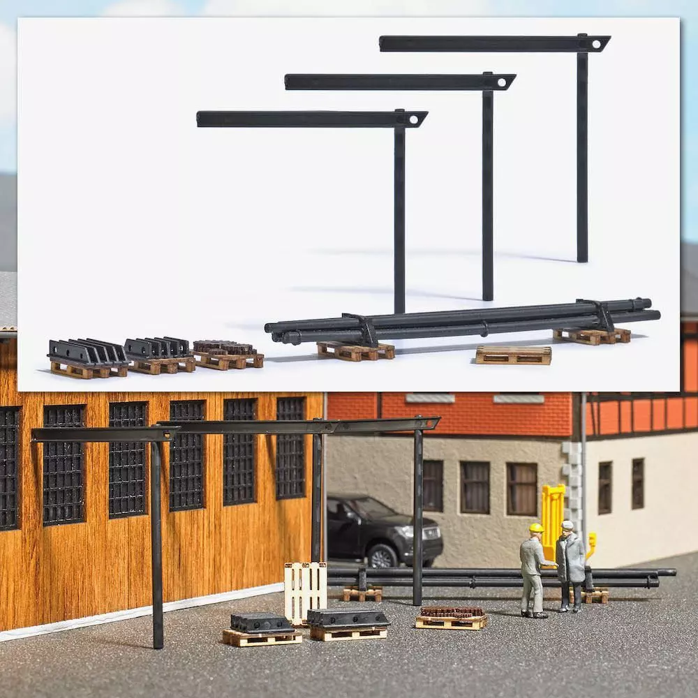 Busch 1815 - Paletten mit Maschinenteilen H0 1:87