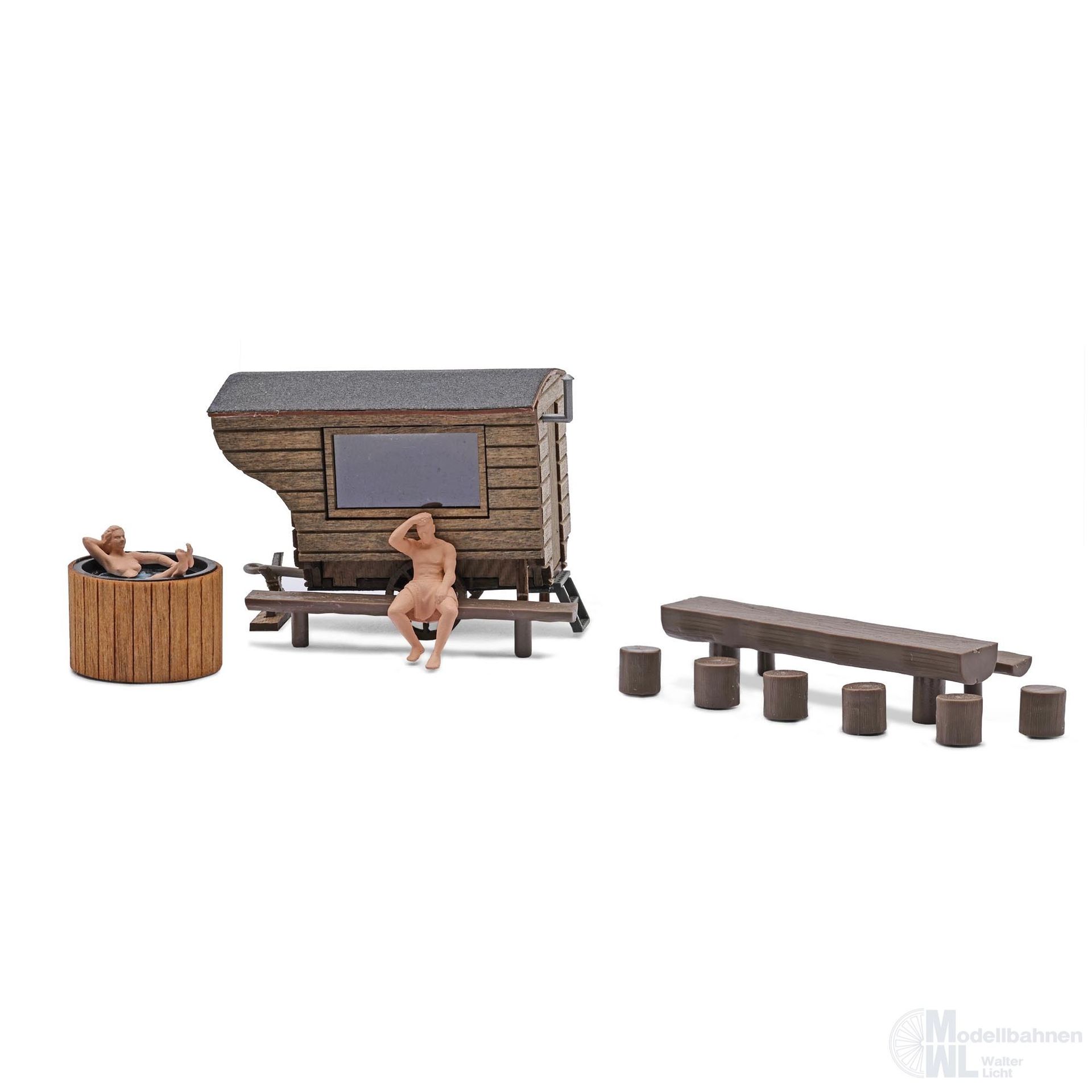 Busch 1870 - Schäferwagen-Sauna H0 1:87