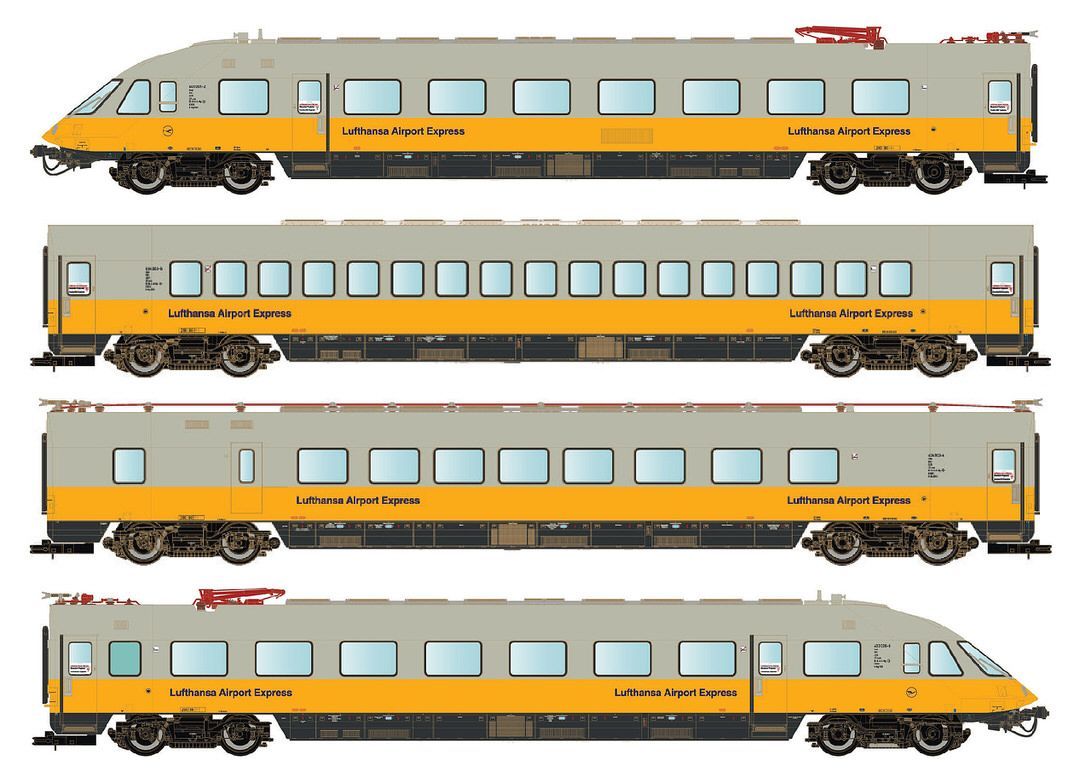 Jägerndorfer Modellbahn  - Triebzug ET 403 DB Lufthansa Ep.IV 4-tlg. H0/WS Sound