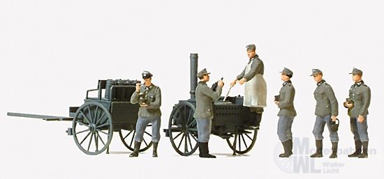 Preiser 16594 - Essenausgabe Soldaten Deutsches Reich H0 1:87