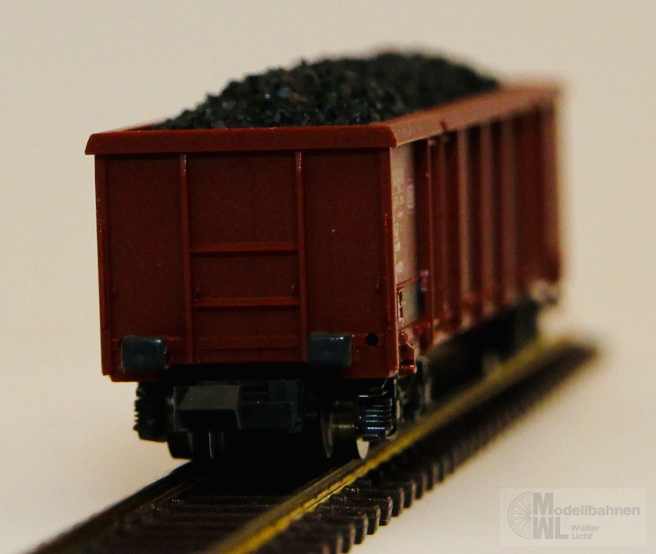 Roco 02368A - ROCO - Güterwagen offen DB mit Kohleladung N 1:160