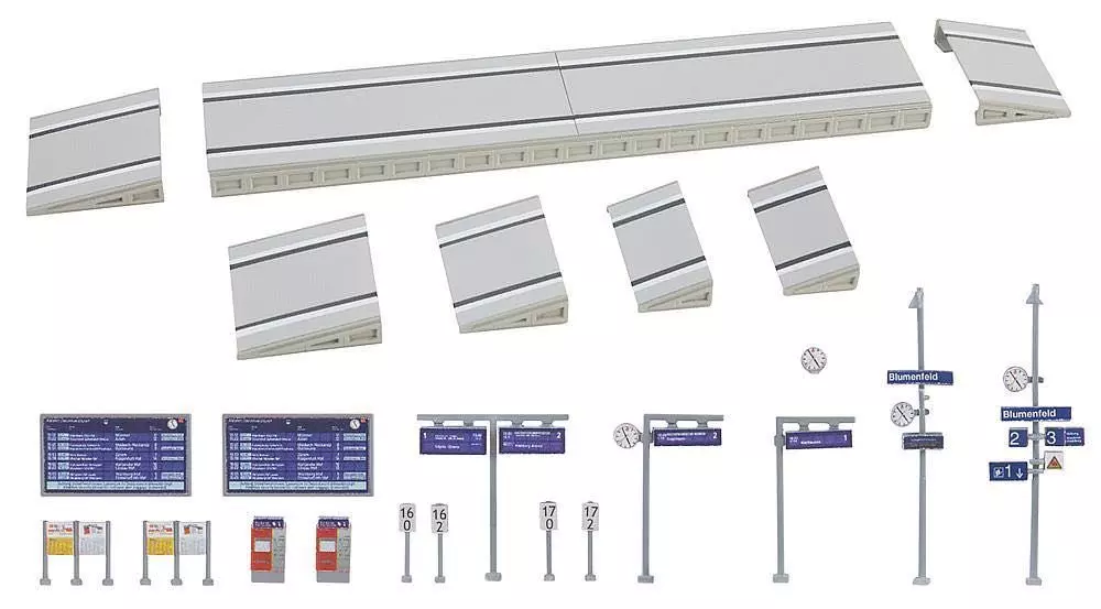 Faller 222111 - Moderner Bahnsteig mit Zubehör N 1:160