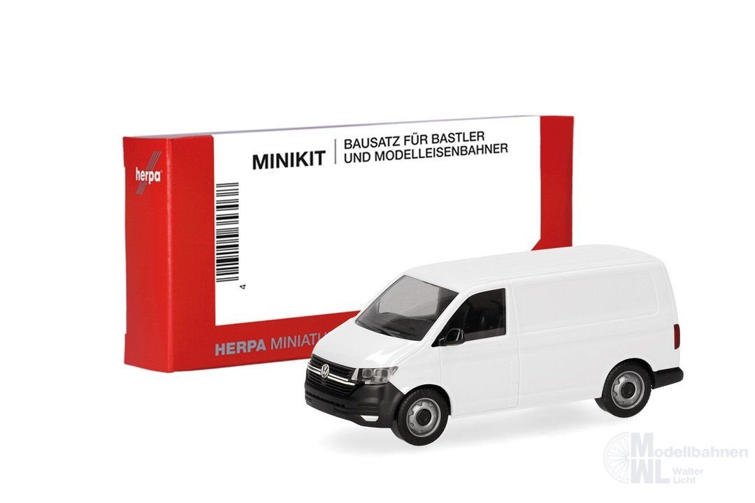 Herpa 014267 - MiniKit VW T6.1 Kasten, weiß H0 1:87
