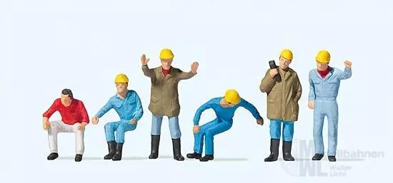 Preiser 10037 - Autokran-Personal H0 1:87