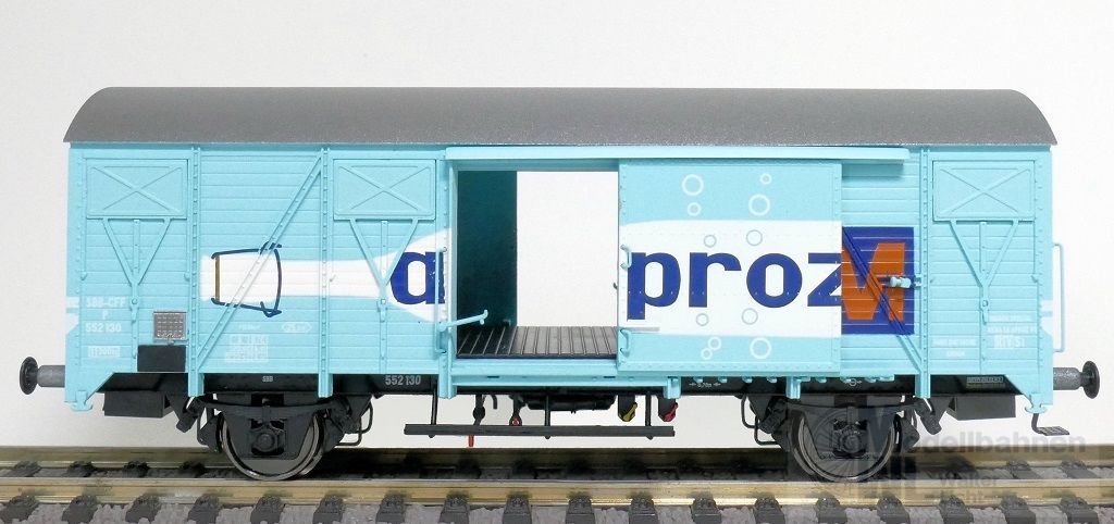 Exact Train 20948 - Güterwagen gedeckt SBB Ep.III Aproz H0/GL Exact Train 20948 - Güterwagen gedeckt SBB Ep.III Aproz H0/GL