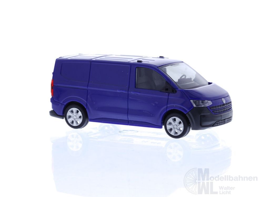 Rietze 11724 - Volkswagen e-Transporter T7 Kasten KR FD dark indigo blue H0 1:87
