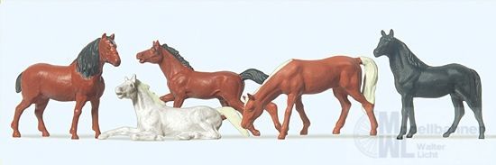 Preiser 14150 - Pferde H0 1:87