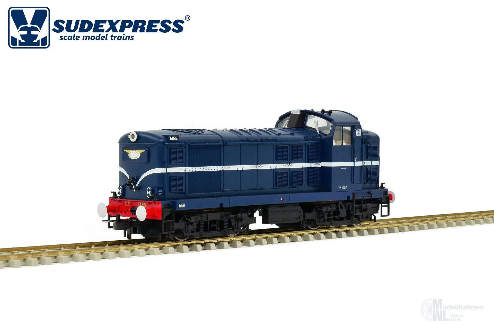 Sudexpress S145523 - Diesellok Class 1400 CP Ep.VI 1455 Azul Retro H0/GL