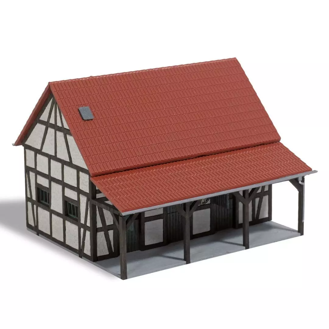 Busch 1403 - Pferdestallung H0 1:87