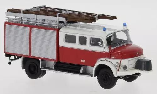 Brekina 47139 - Mercedes-Benz LAF 1113 LF 16 mit Vorbaupumpe Hessische Farbgebung H0 1:87
