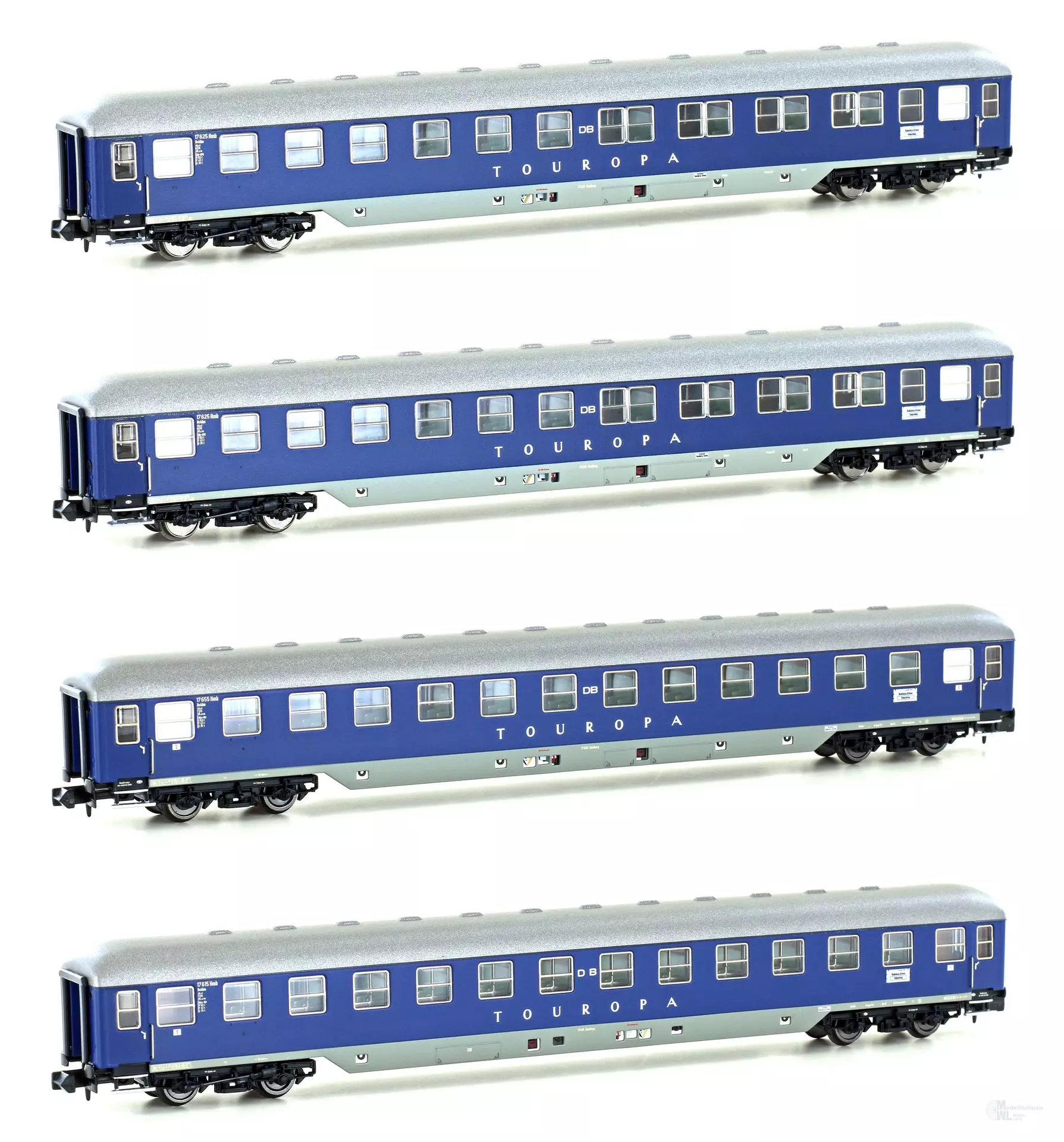 Hobbytrain 22200 - Touropa Set 1 DB Ep.III 4.tlg. N 1:160