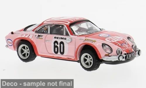 Brekina 14546 - Renault Alpine A110 Siegerin Damenwertung Monte ´72 Pat Moss H0 1:87
