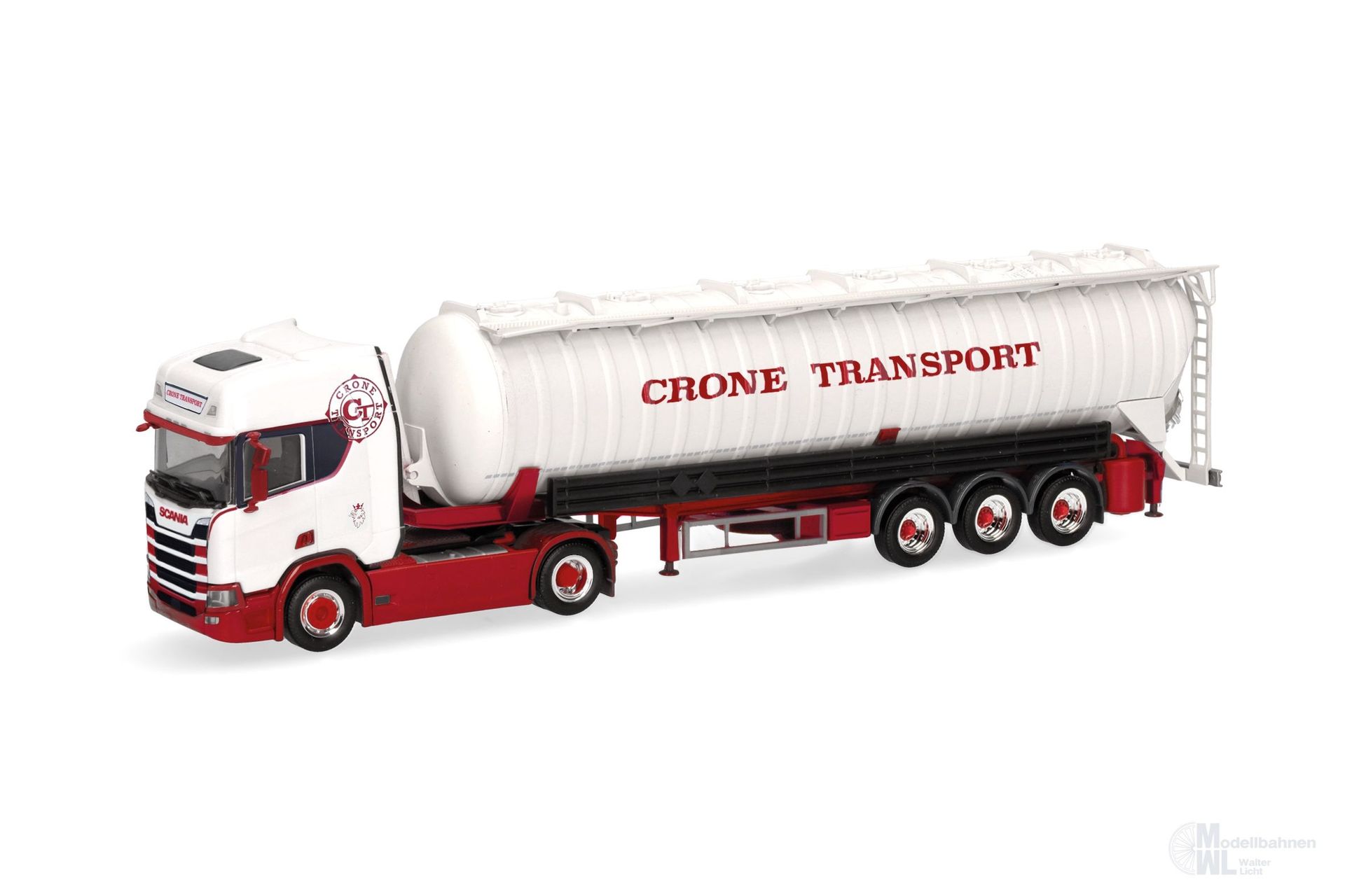 Herpa 319904 - Scania CR 20 HD Saugsilo-Sattelzug Crone H0 1:87