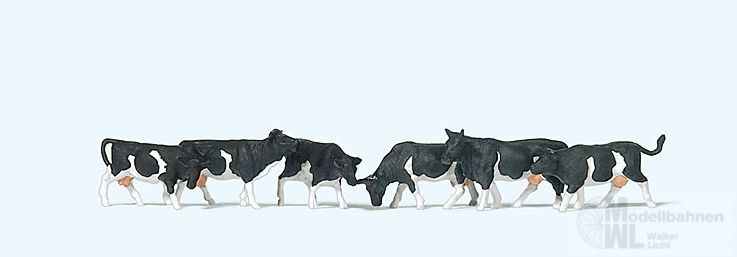 Preiser 79228 - Kühe schwarz gefleckt N 1:160