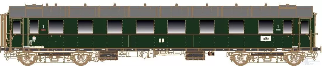 Lenz 41254-01 - Schnellzugwagen DB Ep.III AB4üe 1./2.Kl Spur 0