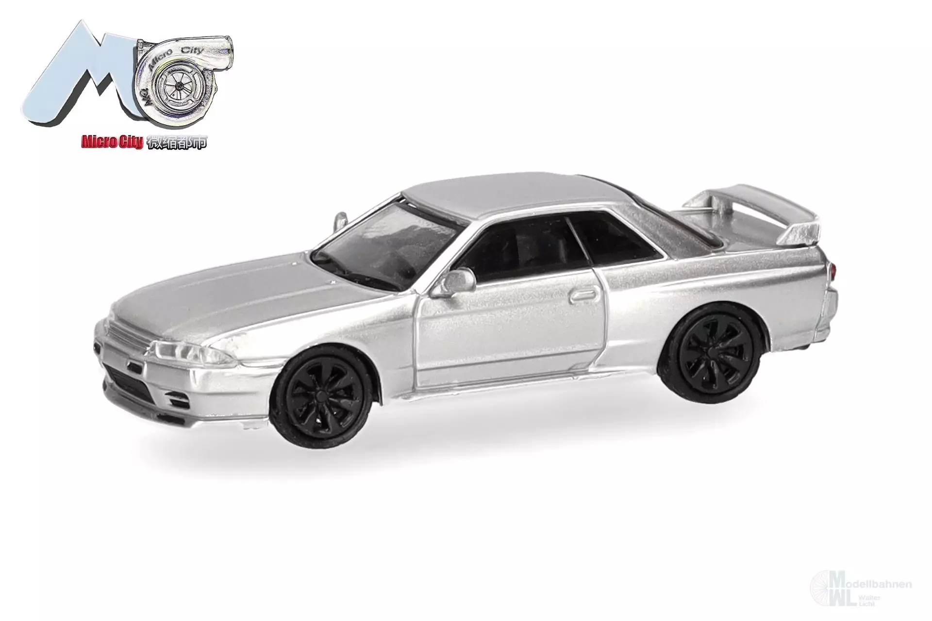 Herpa 87MC000092 - Nissan Skyline GTR32, silber H0 1:87