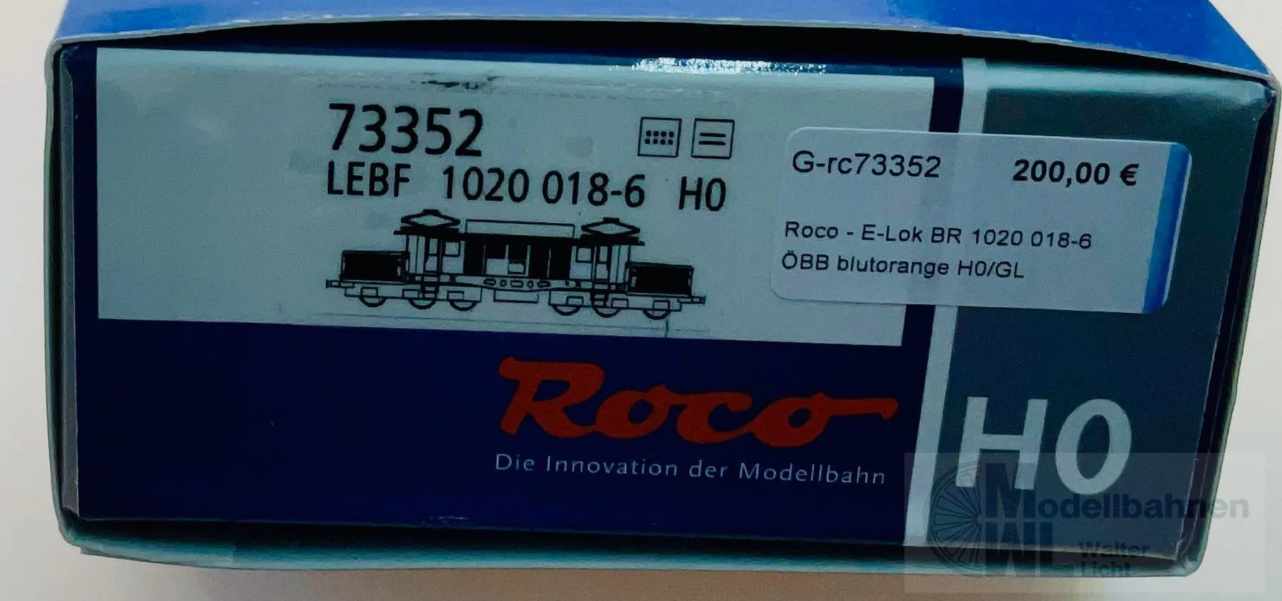 Roco 73352 - Roco - E-Lok BR 1020 018-6 ÖBB blutorange H0/GL