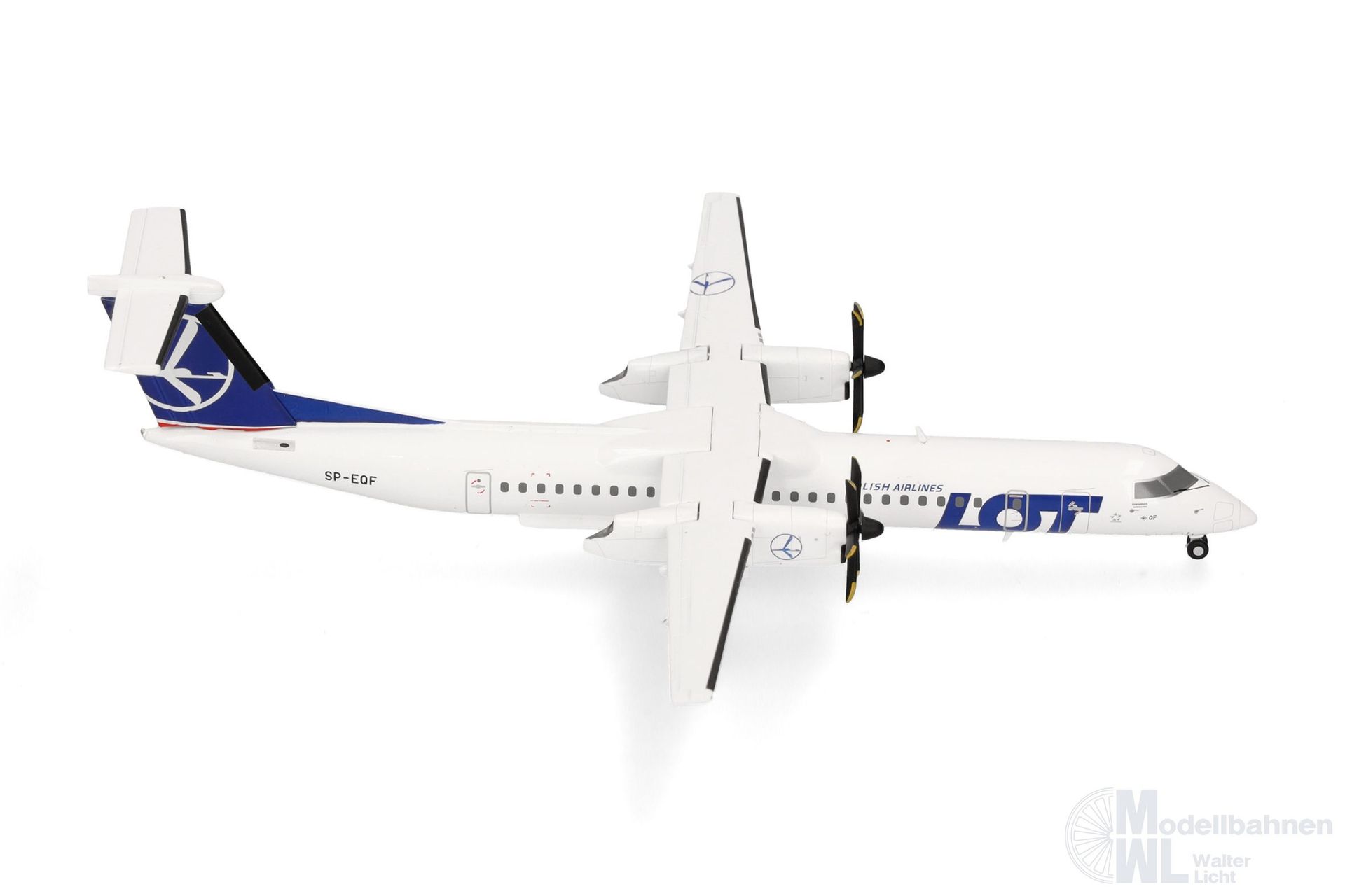 Herpa 573955 - Bombardier Q400 LOT Polish Airlines 1:200