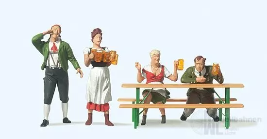 Preiser 65345 - Im Biergarten Spur 0