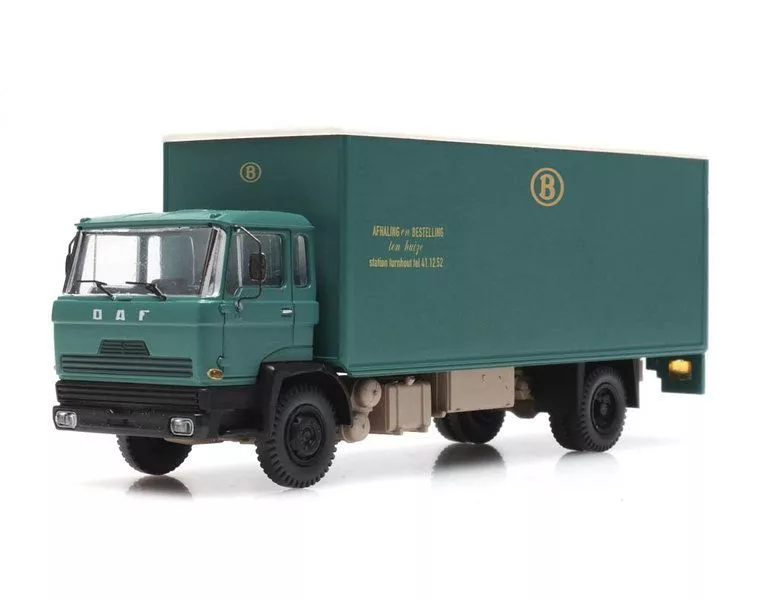 ARTITEC b.v. 487.051.07 - DAF Kipp-Fahrerhaus Koffer-LKW, NMBS H0 1:87