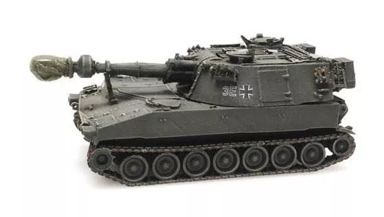 ARTITEC b.v. 6870095 - Panzer M109G Eisenbahntransport Bundeswehr Deutschland H0 1:87