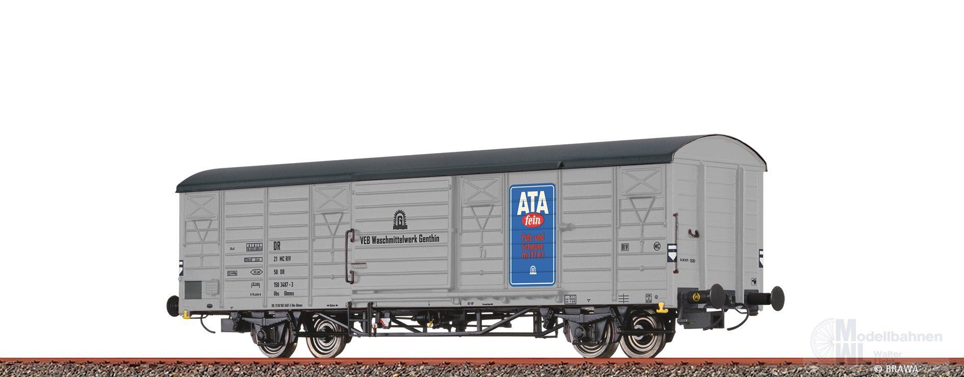 Brawa 49928 - Güterwagen ged. DR Ep.IV ATA H0/GL Brawa 49928 - Güterwagen ged. DR Ep.IV ATA H0/GL