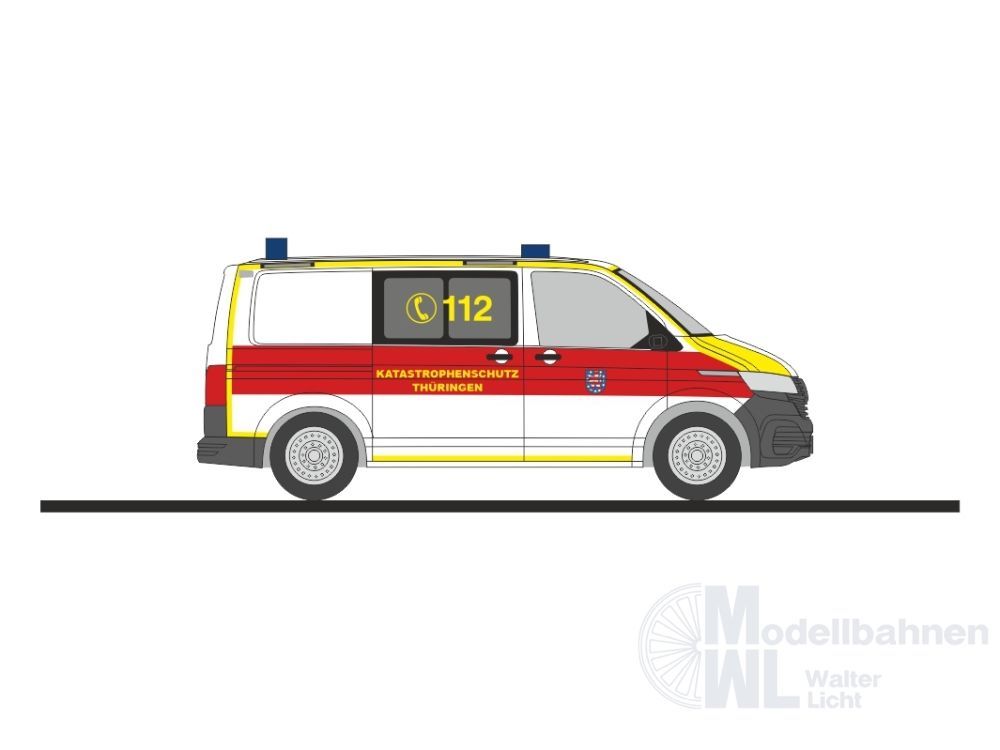 Rietze 53991 - Volkswagen T6.1 KdoW Katastrophenschutz Thüringen H0 1:87