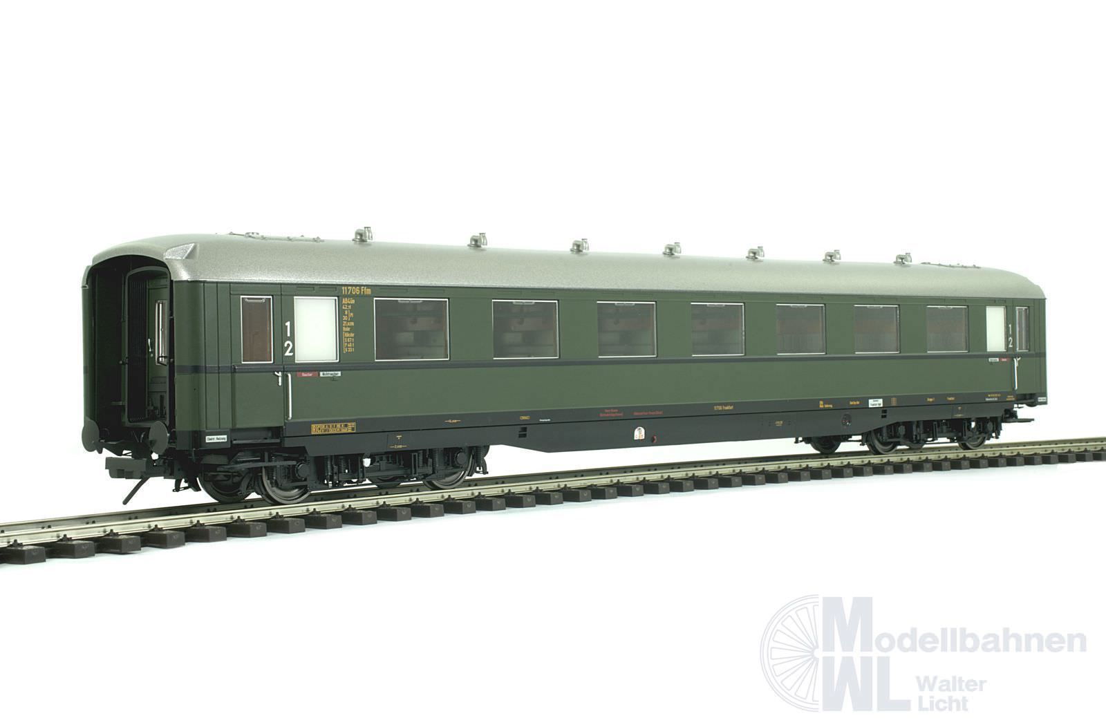 Lenz 41260-01 - Schürzenwagen DB Ep.III 1/2.Kl. AB4ü-38 flaschengrün Spur 0