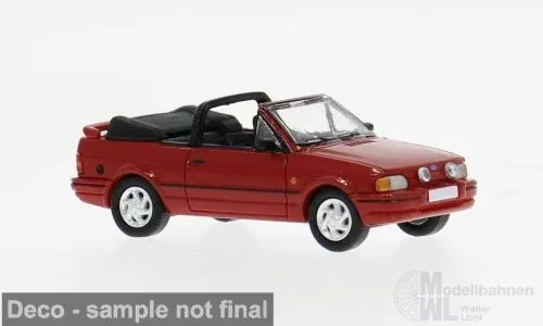 PCX-Models 871579 - Ford Escort MK IV Cabriolet rot 1986 H0 1:87