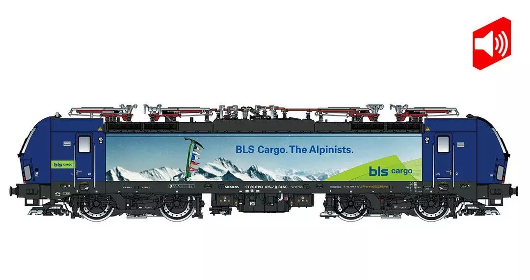 LS Models 17116S - E-Lok BR 193 Vectron HUPAC / BLS Cargo Ep.VI H0/GL Sound