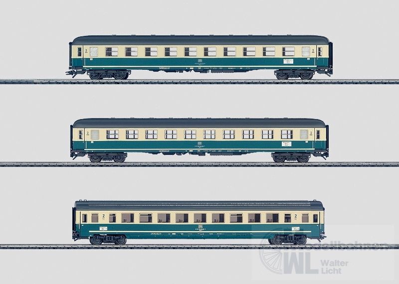 Märklin 42994 - MÄRKLIN - Personenwagen Set DB Ep.IV Südwind 3.tlg. H0/WS