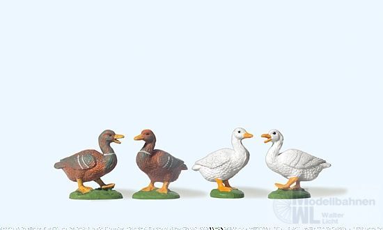 Preiser 47077 - 4 Enten 1:25
