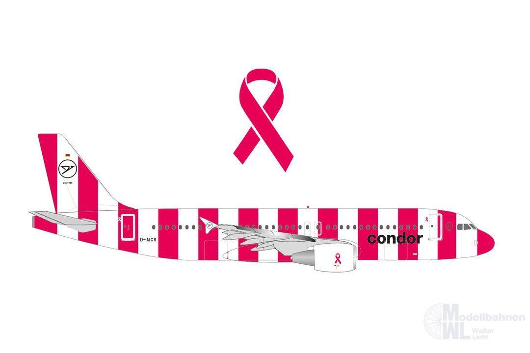 Herpa 538732 - Airbus A320 Condor Pink Plane 1:500