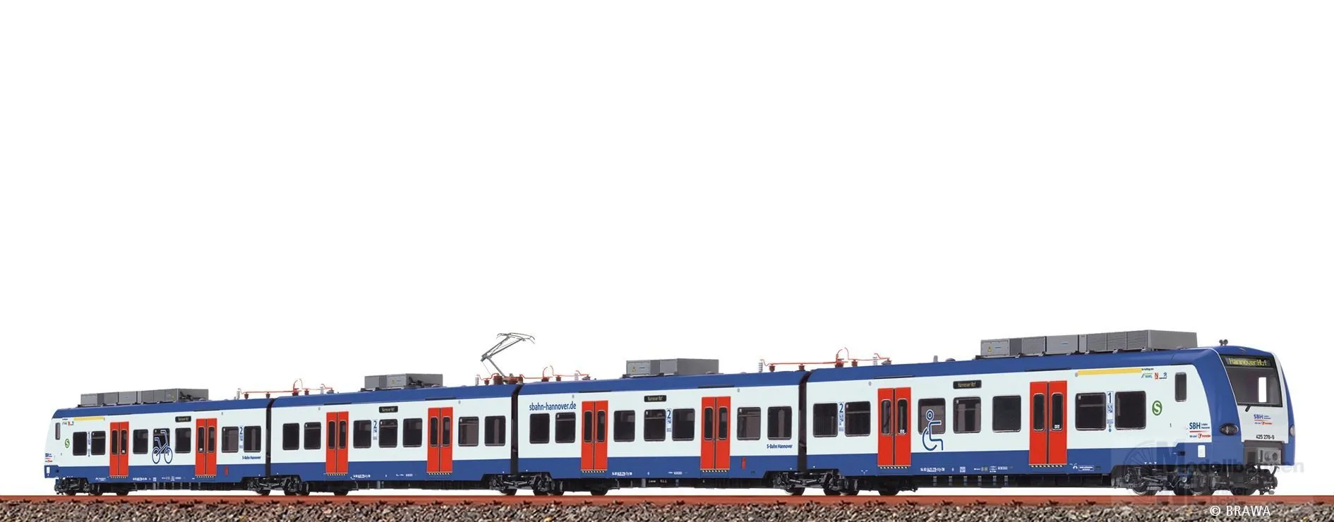 Brawa 58240 - Triebzug BR 425 S-Bahn Hannover Ep.VI 4.tlg. H0/GL Sound