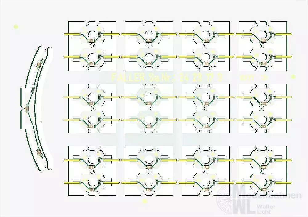 Faller 242317 - Riesenrad-LED-Lichtset N 1:160
