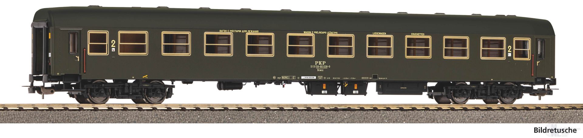 Piko 97187 - Liegewagen PKP Ep.IV 110A 2.Kl. H0/GL Piko 97187 - Liegewagen PKP Ep.IV 110A 2.Kl. H0/GL