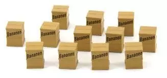 Exact Train 70010 - Ladegut Set 9 Kisten Bananen H0 1:87