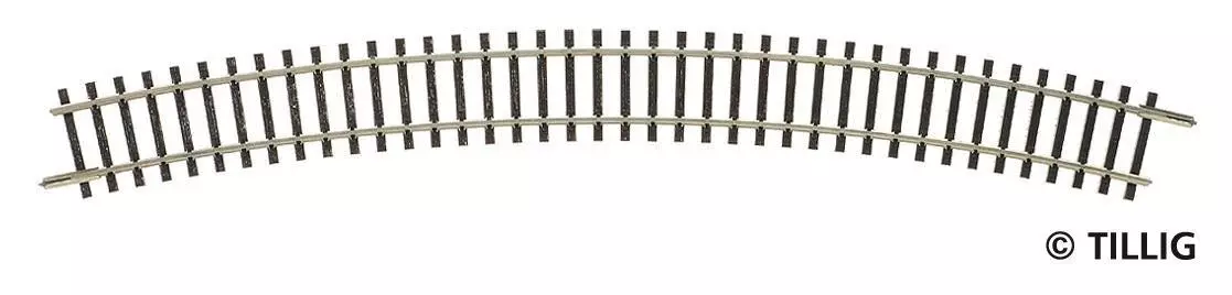 Tillig 83111 - Gleisstück gebogen R31 R396 mm / 30° TT 1:120