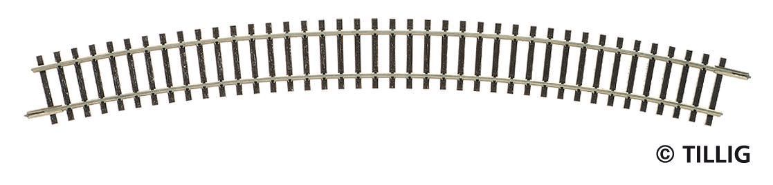 Tillig 83111 - Gleisstück gebogen R31 R396 mm / 30° TT 1:120