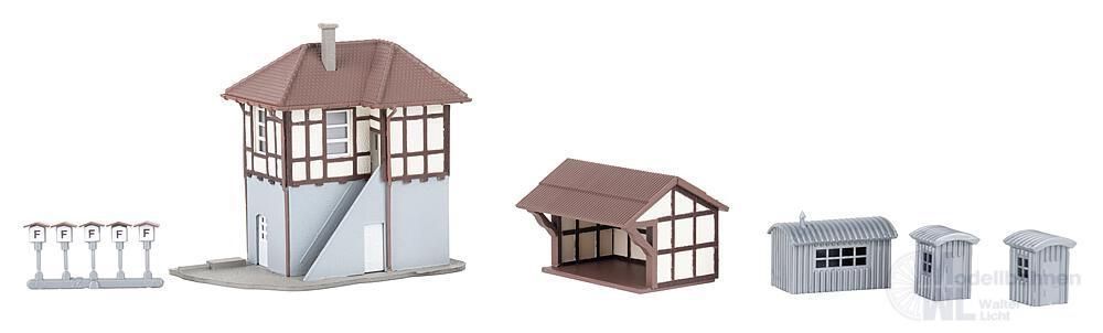 Faller 222239 - Blockstelle mit Streckenaussc N 1:160