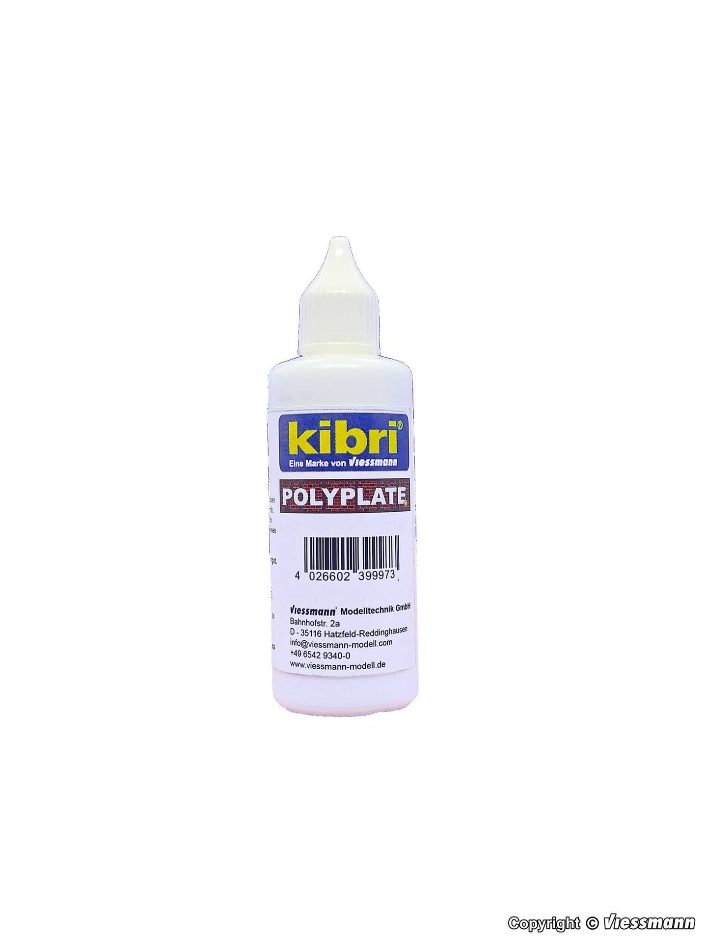 Kibri 39997 - Polyplate Kleber 80ml Kibri 39997 - Polyplate Kleber 80ml