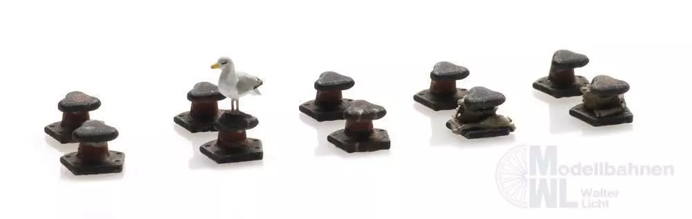 ARTITEC b.v. 387492 - T-Kopf Poller Satz (10x) H0 1:87