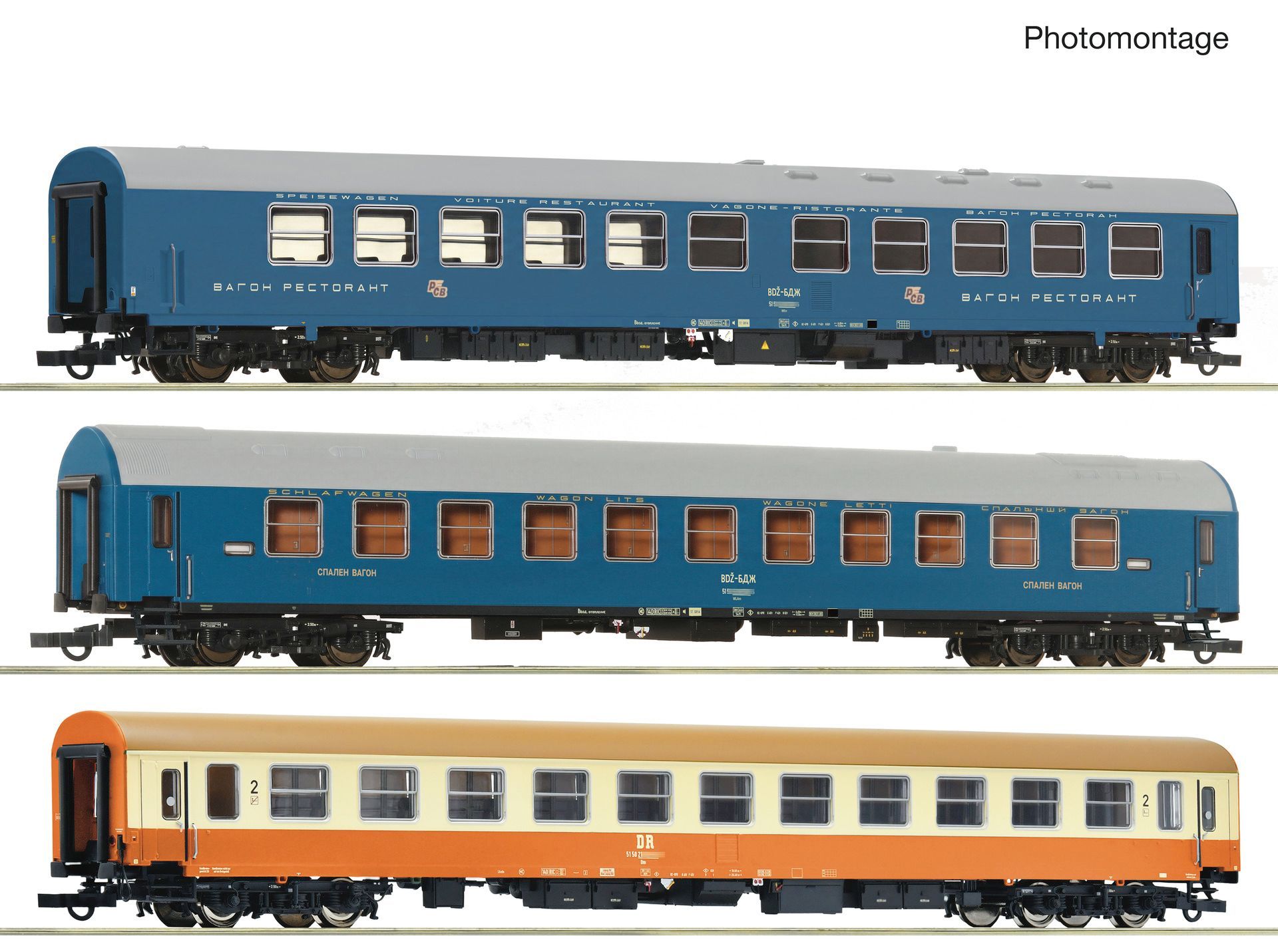 Roco 6200297 - 3er Set Reisezug Vitoscha DR #2