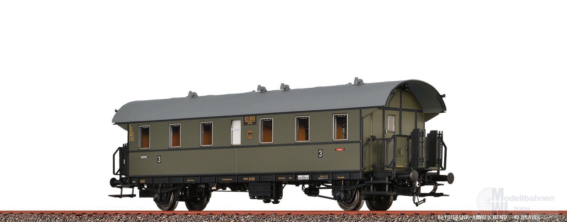 Brawa 46792 - Einheits-Durchgangswagen DRG Ep.II Ci-28 H0/GL