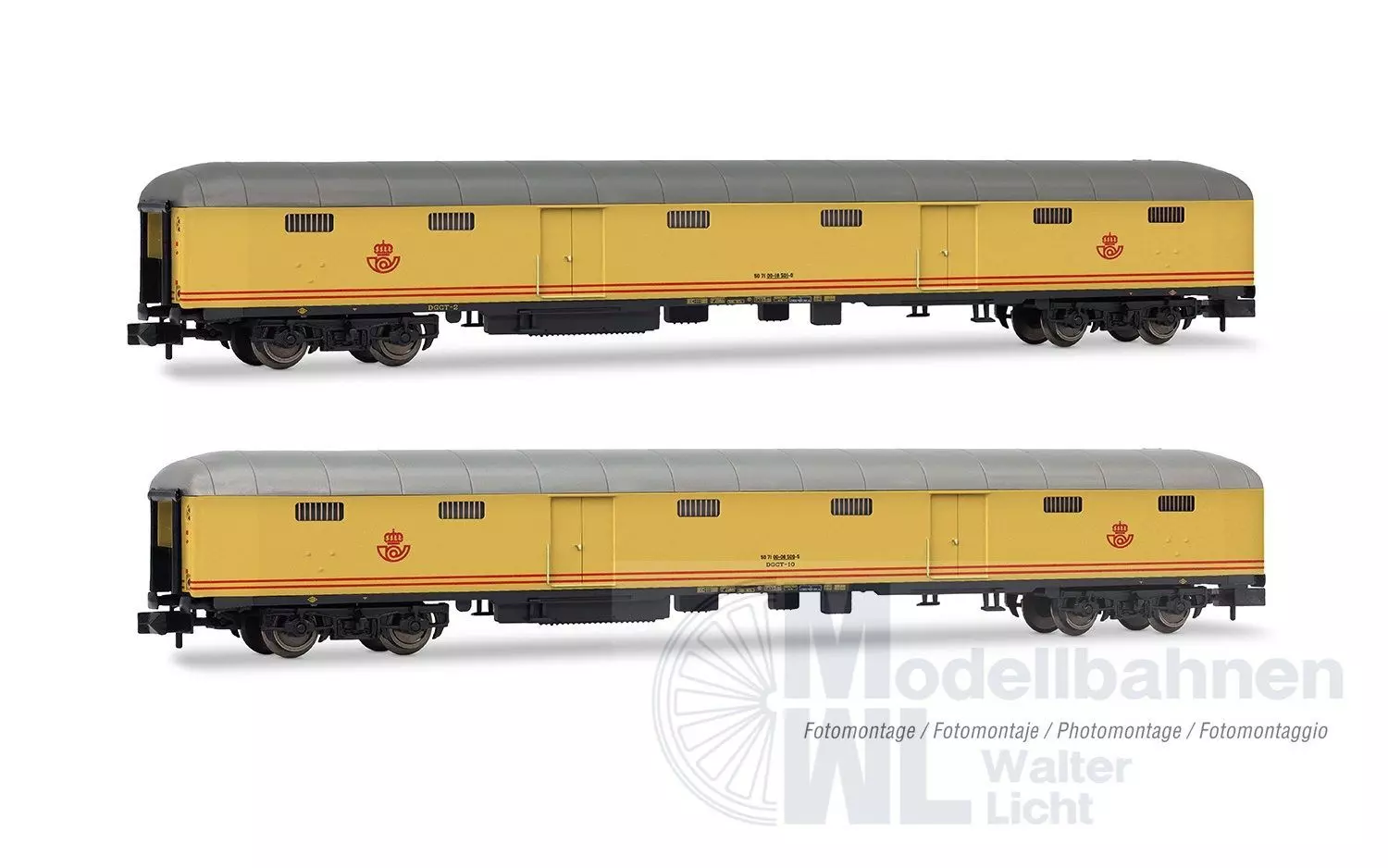 Arnold 4506 - Postwagen Set RENFE Ep.IV 2.tlg. N 1:160
